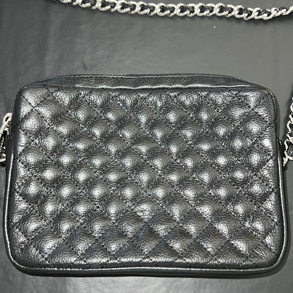 Rebecca Minkoff Black Leather Purse with Chain Strap - Picture 7 of 14